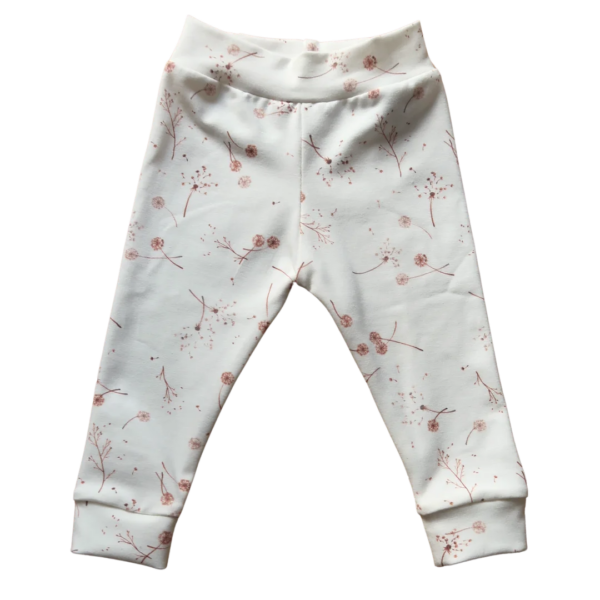 Baby legging katoen met botanische takjesprint
