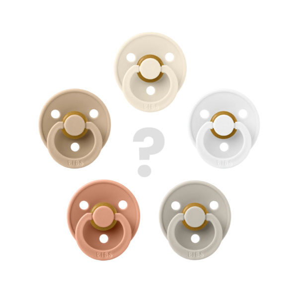 Voordeelpakket BIBS fopspenen in neutrale kleuren: beige, wit, roze, grijs en crème
